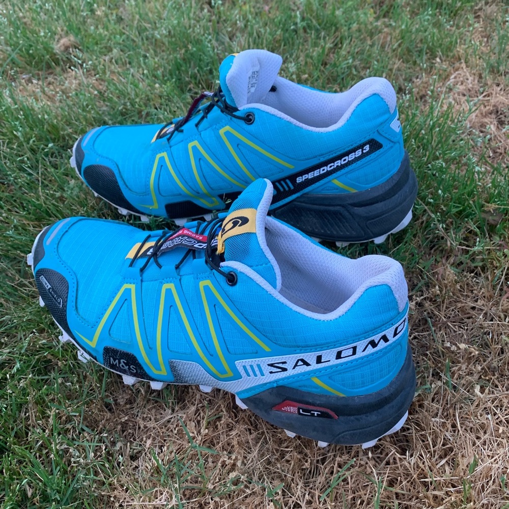 Light blue Salomon speedcross 3 // size 6.5